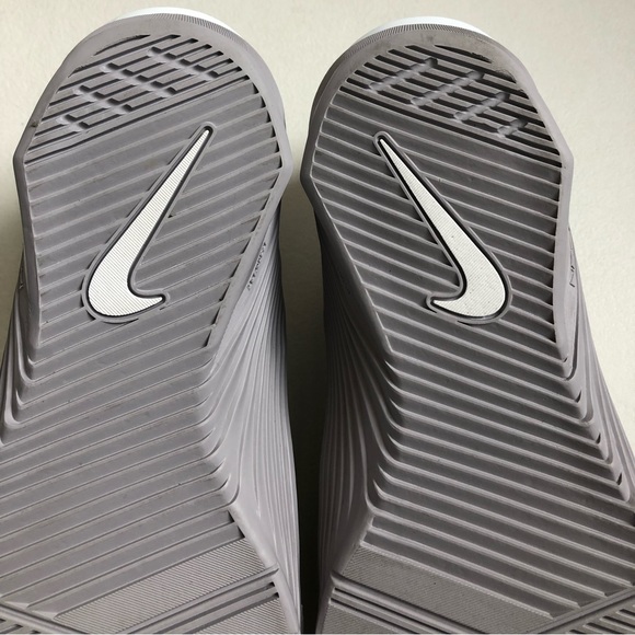 Women's White and Gray Athletic Shoes - Picture 10 of 14